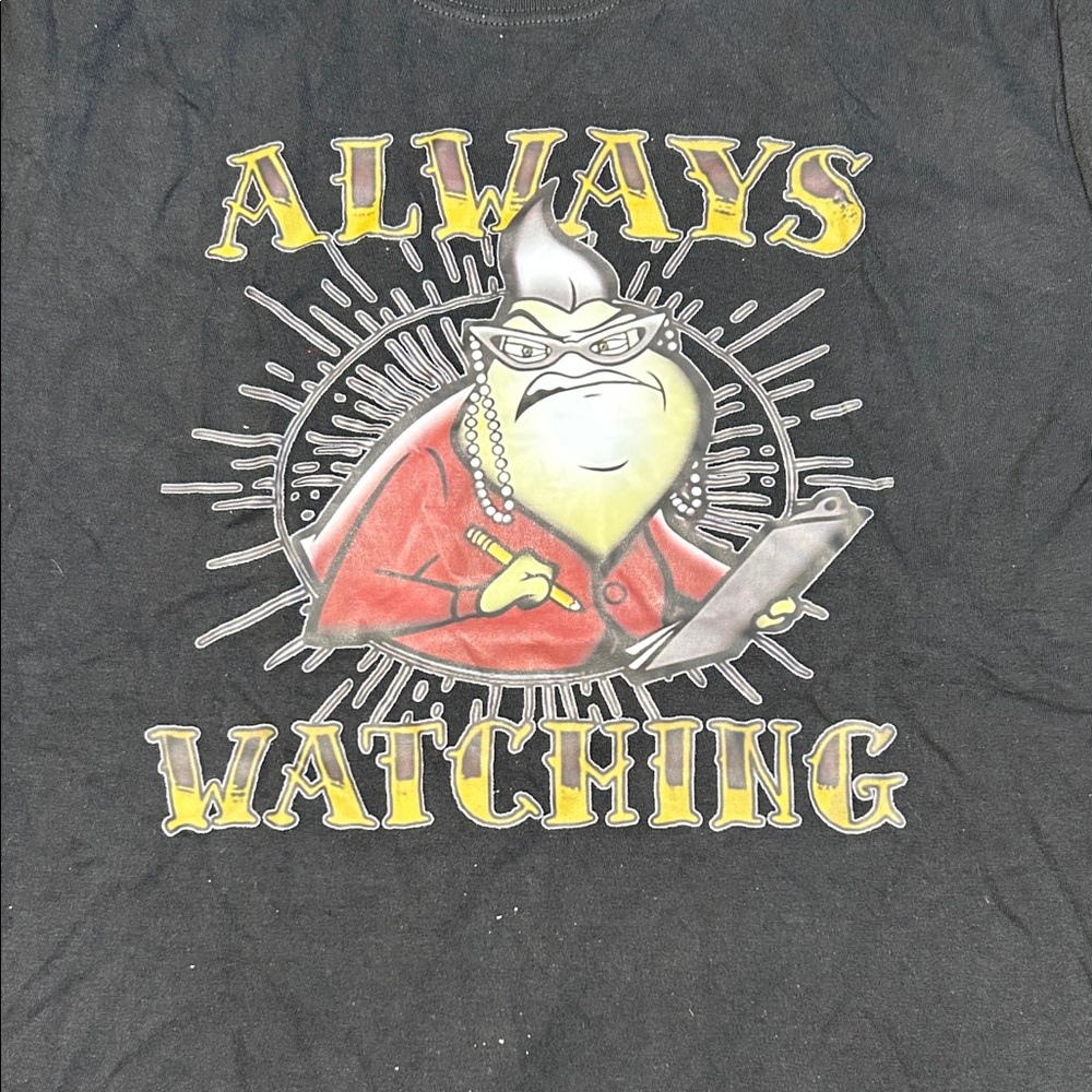 Always Watching-Roz from Monsters Inc Black Tee